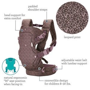 Infantino Flip 4 - In - 1 Convertible Carrier Leopard - 300115