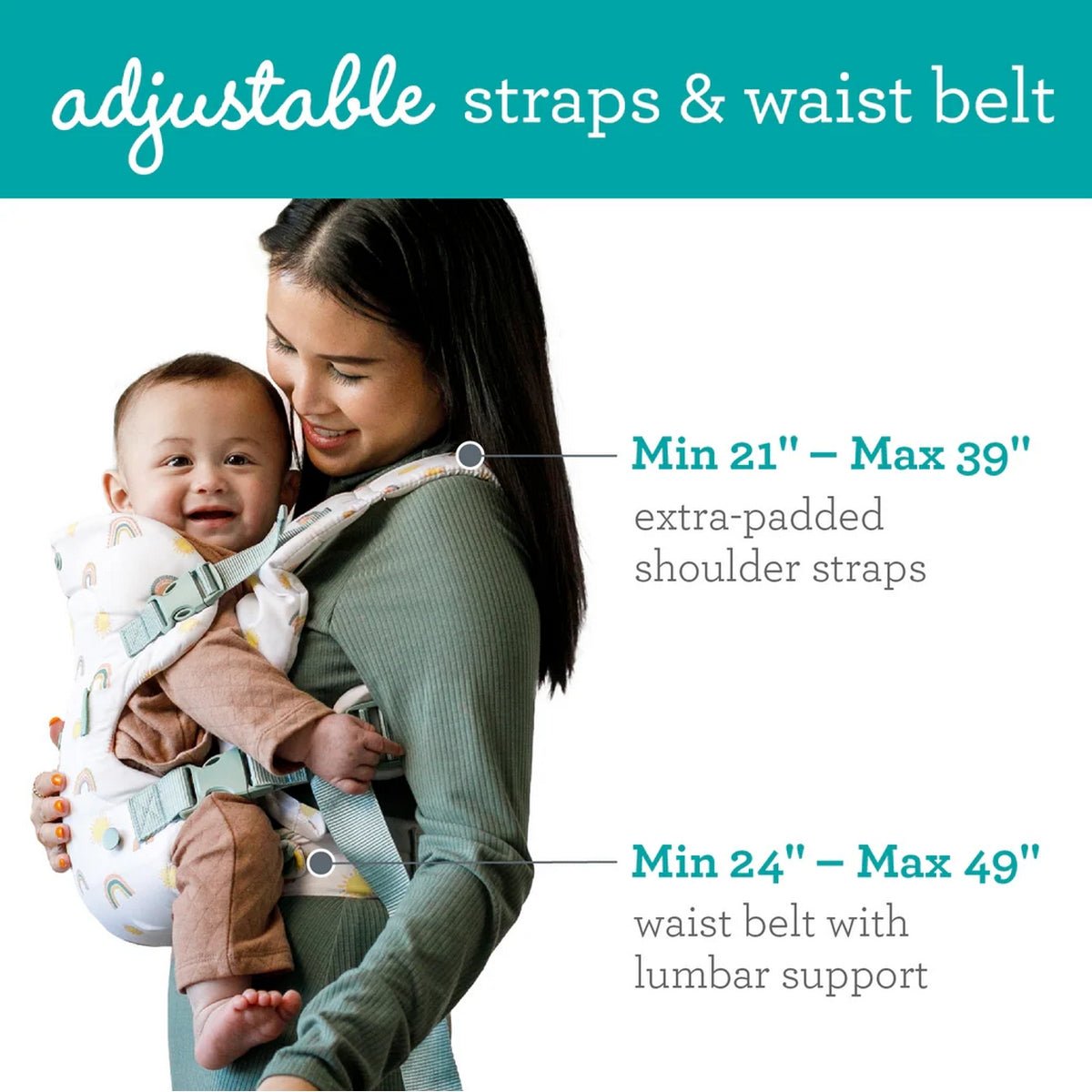 Infantino Flip 4 - In - 1 Convertible Carrier Rainbow - 300117