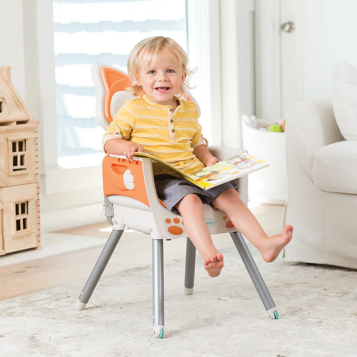 Infantino Grow - With - Me 4 - in - 1 Convertible Hight Chair Fox - 203008
