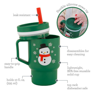 Infantino My 1st Tumbler Sipper 6M to 48M | The Mom Store - Green Snowmans Tumbler