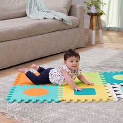Infantino Soft Foam Puzzle Mat Baby Mat Tummy Time Floor Play | The Mom Store - Baby Playmat