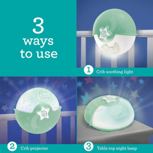 Infantino Soothing Light & Projector Sage Birth to 24 Months - Baby Sleep & Comfort