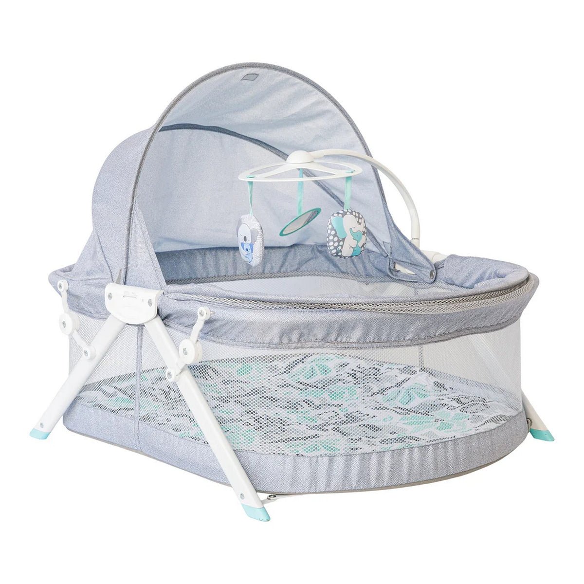 Infantino Sweet Dreams Fold & Go Bassinet Grey - 202029