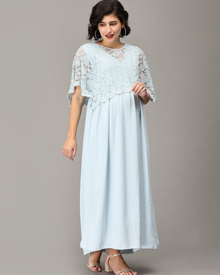 Infinity & Blue-Yond Maternity and Nursing Gown - DRS-LTBLCP-S