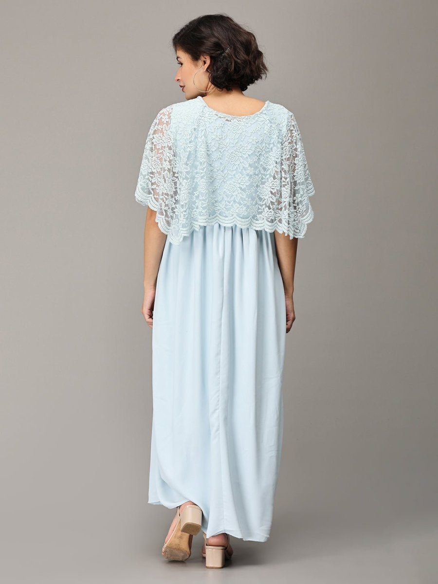 Infinity & Blue-Yond Maternity and Nursing Gown - DRS-LTBLCP-S