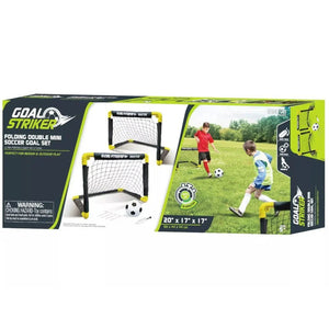 Innov8 Folding Double Mini Soccer Goal Set - Puzzles & Games