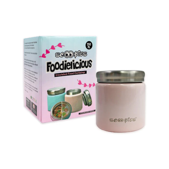 Scoobies Foodielicious Insulated Food Container - For Nutritious Bites (Pink)