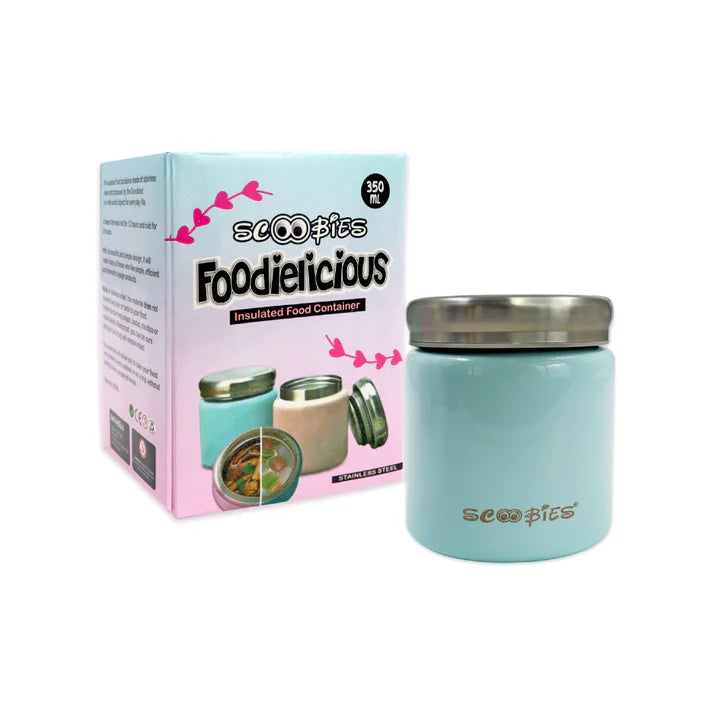 Scoobies Foodielicious Insulated Food Container- For Nutritious Bites (Blue)