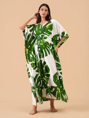 Island Hopping Maternity and Nursing Kaftan Nighty - S Maternity Nightwear