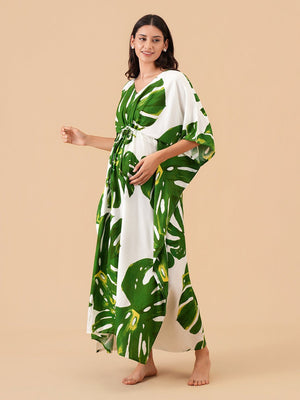 Island Hopping Maternity and Nursing Kaftan Nighty - S Maternity Nightwear