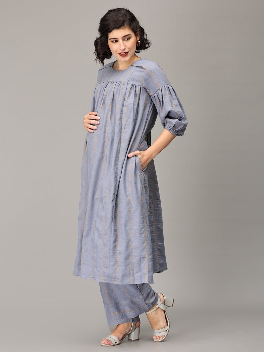 It's Ashually Maternity And Nursing Co Ord Set - MEW-SK-GRCO-S