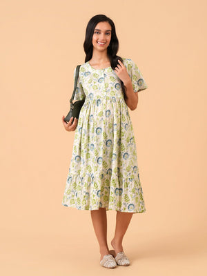 Ivory Belle Maternity and Nursing Dress - S Maternity Casual Dress