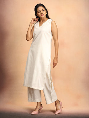 Ivory Infusion Women's Co Ord Set With Jacket - S Women's Co ord Set