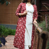 Ivory Infusion Women's Co Ord Set With Jacket - WES - SK - IVRYI - S