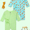 Jabla Infant Romper Combo Of 2: Feline Fighters - Staying Pawsitive
