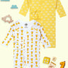 Jabla Infant Romper Combo Of 2: Get On My Level-The Sun Crown