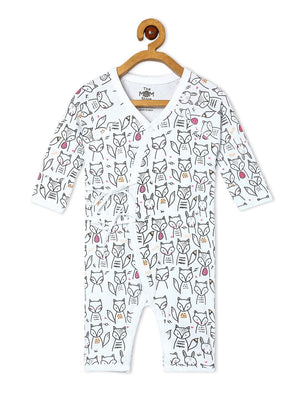 Jabla Infant Romper Combo Of 3: Dinos On The Round- Foxier Than The Fox-Jungle Elephant