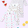 Jabla Infant Romper Combo Of 3: Fresh Slice For The Day-I Pine For You-Roses