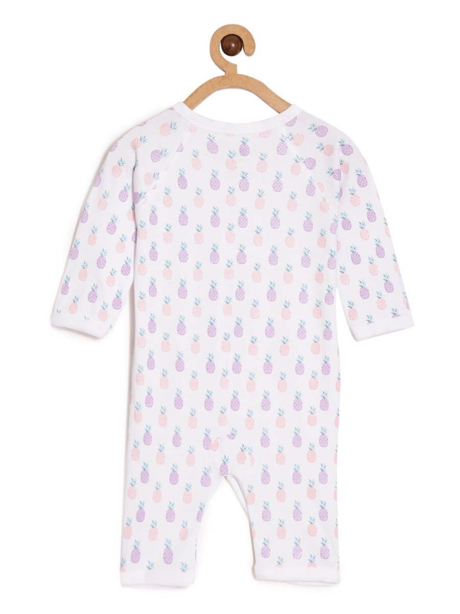 Jabla Infant Romper Combo Of 3 :Fresh Slice For The Day-I Pine For You-Roses - ROM3-SS-FSIPR-PM