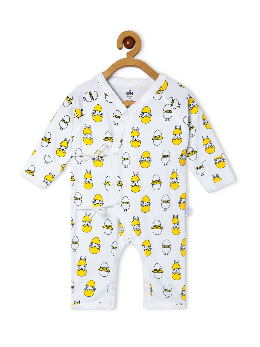 Jabla Style Infant Romper Combo of 3-Play with Penguin-Sleepless Owl-Cute like a Chicken
