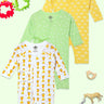 Jabla Infant Romper Combo Of 3: The Sun Crown-Staying Pawsitive-Get On My Level