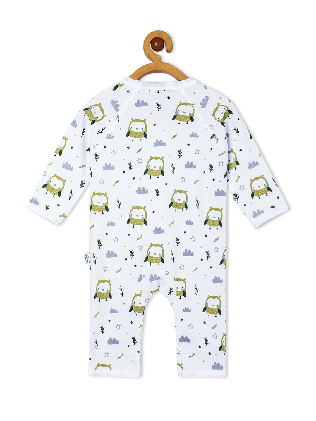 Jabla Style Infant Romper Combo of 2-Jungle Elephant-Sleepless Owl