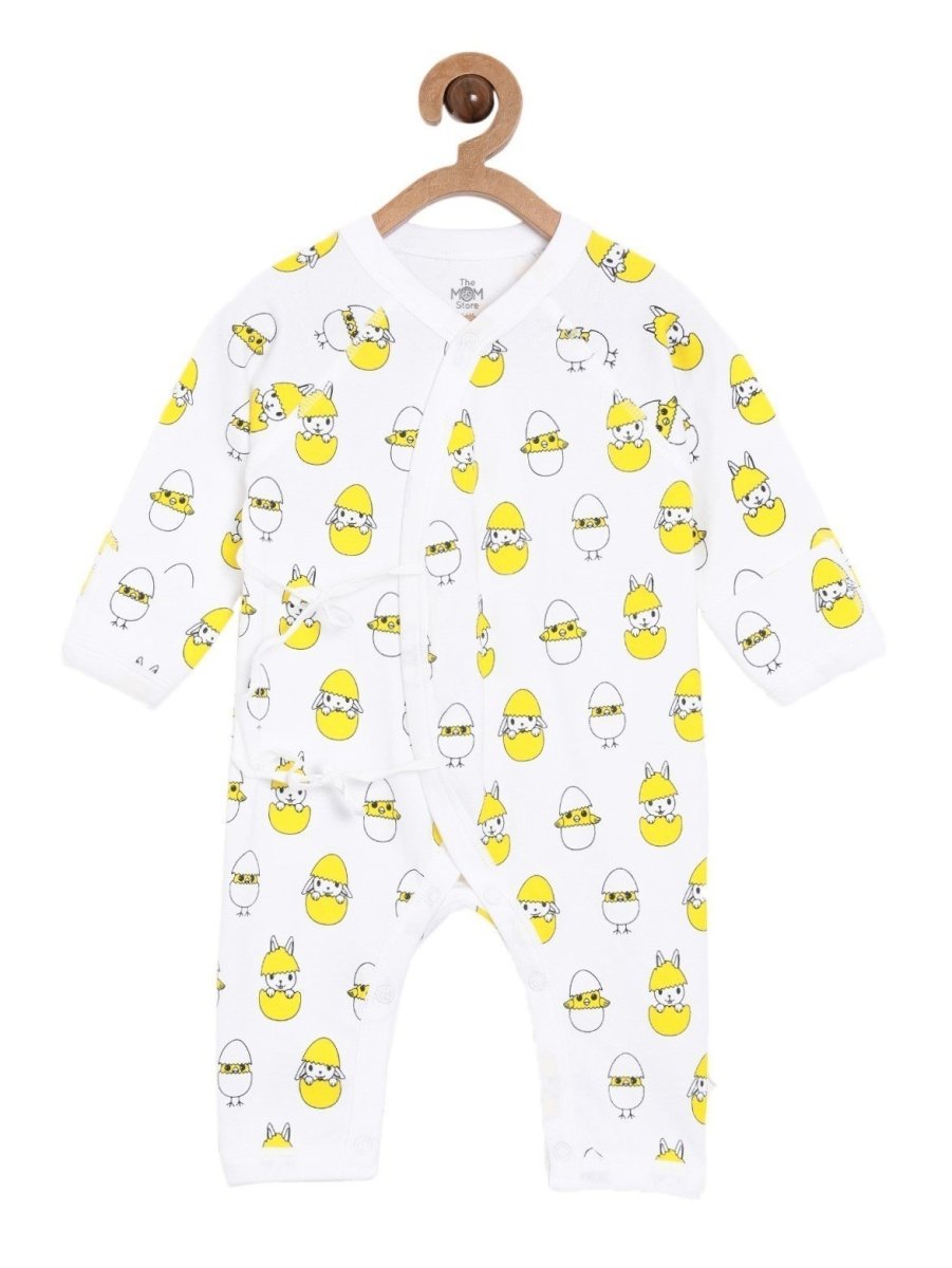 Jabla Style Infant Romper Combo of 2-Play with Penguin-Cute like a Chicken - ROM-PPCC-PM