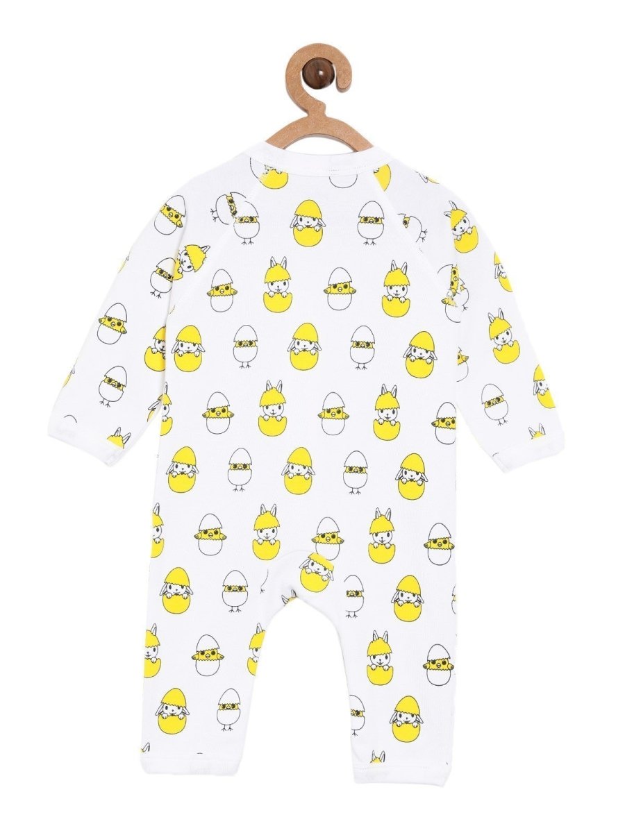 Jabla Style Infant Romper Combo of 2-Play with Penguin-Cute like a Chicken - ROM-PPCC-PM