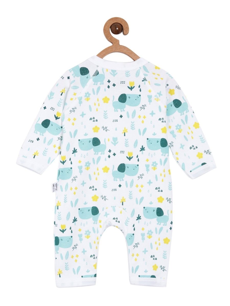 Jabla Style Infant Romper Combo of 2-Puppy in the Garden-Bear in the Garden - ROM-PGBG-PM
