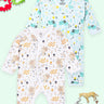 Jabla Style Infant Romper Combo of 2 - Puppy in the Garden - Bear in the Garden - ROM - PGBG - PM