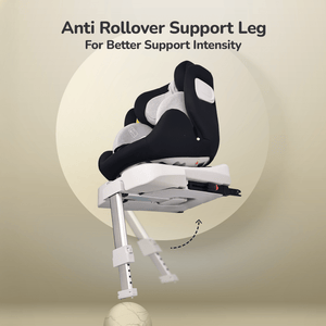 Jack N Jill ISOFIX Plus Black Grey Car Seat - Car Seat