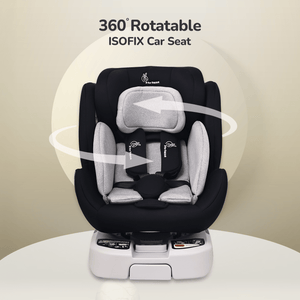 Jack N Jill ISOFIX Plus Black Grey Car Seat - Car Seat