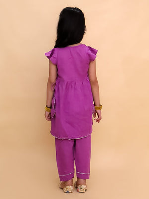 Jhilmil Girls Embroidered Kurta Set - KES - BK - JHMIG - 0 - 6