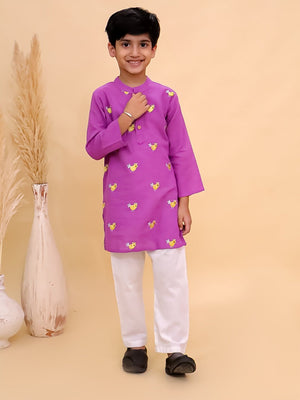 Jhilmil Girls Kurta Pajama Set with Tweet Dreams Boys Kurta Pajama Set- Ethnic Combo - Twinning Combo
