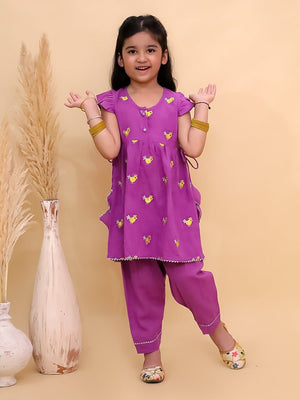 Jhilmil Girls Kurta Pajama Set with Tweet Dreams Boys Kurta Pajama Set- Ethnic Combo - Twinning Combo