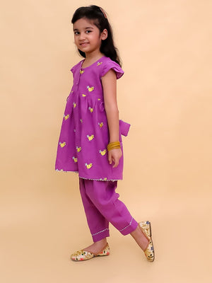 Jhilmil Girls Kurta Pajama Set with Tweet Dreams Boys Kurta Pajama Set- Ethnic Combo - Twinning Combo