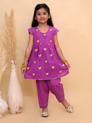 Jhilmil Girls Kurta Pajama Set with Tweet Dreams Boys Kurta Pajama Set- Ethnic Combo - Twinning Combo