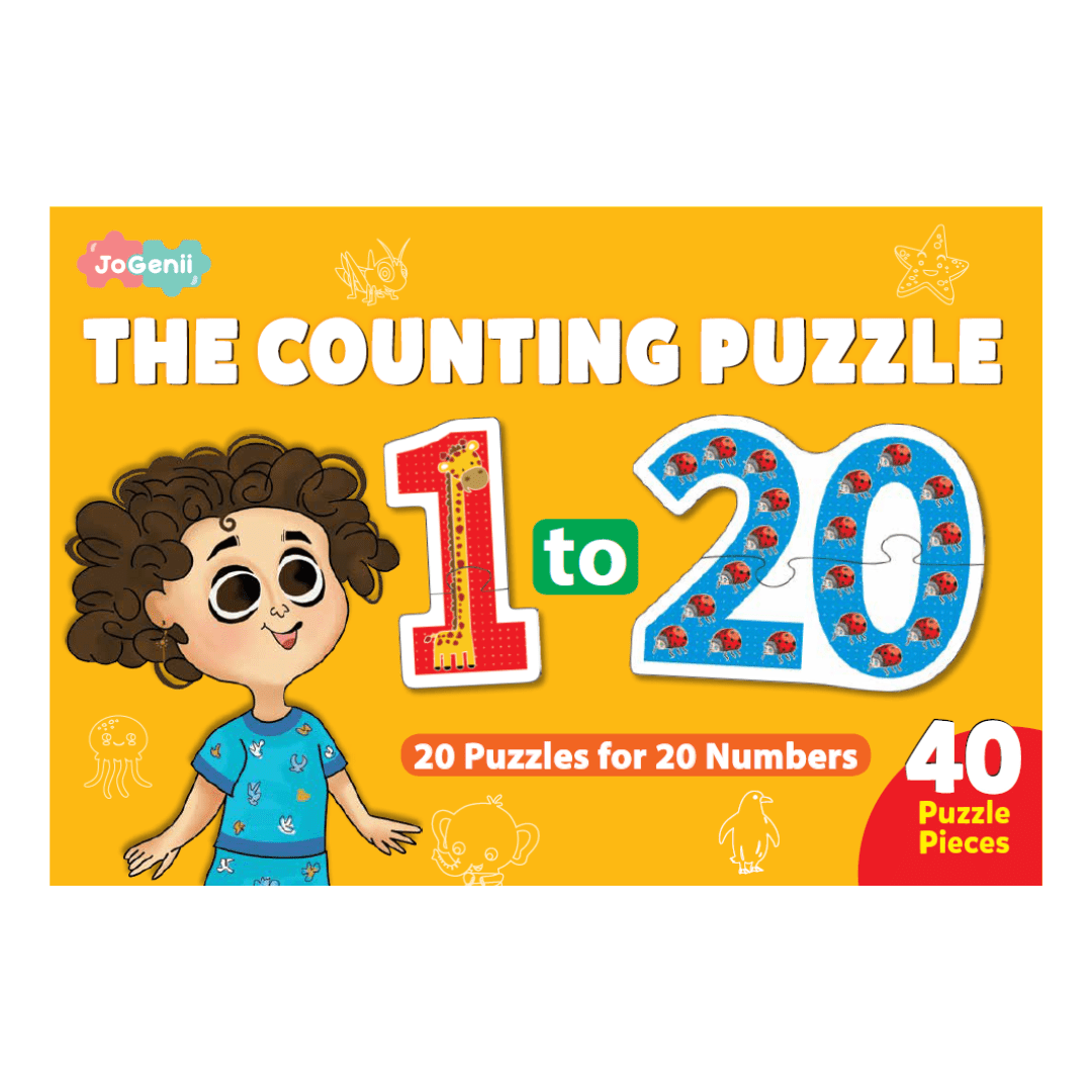 JoGenii 1 - 20 Counting Puzzle - Animal Edition - JK15
