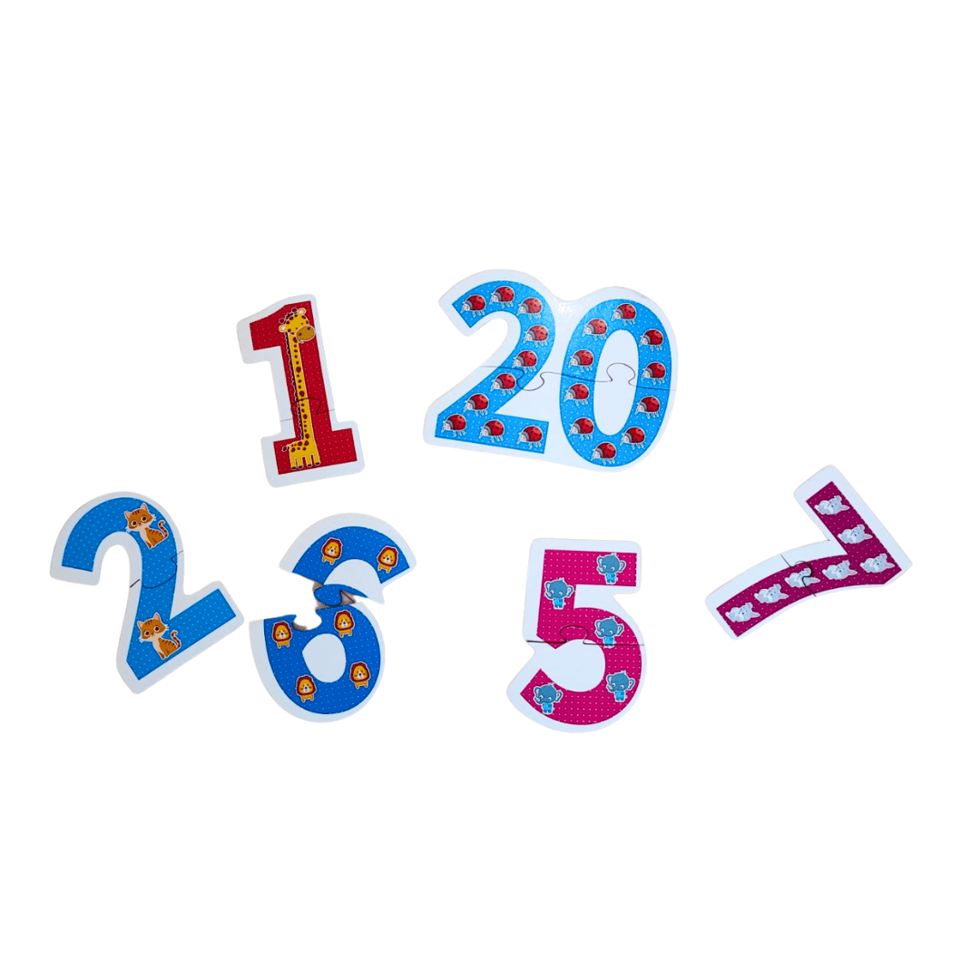 JoGenii 1 - 20 Counting Puzzle - Animal Edition - JK15