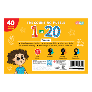 JoGenii 1 - 20 Counting Puzzle - Animal Edition - JK15