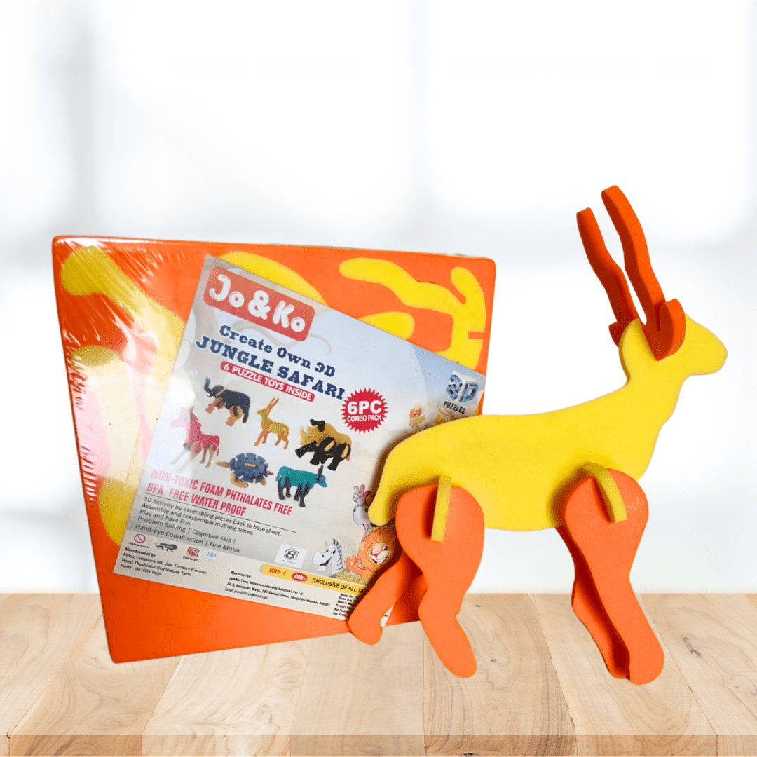 JoGenii Animals 3D Foam puzzle - Set of 6 - JK010