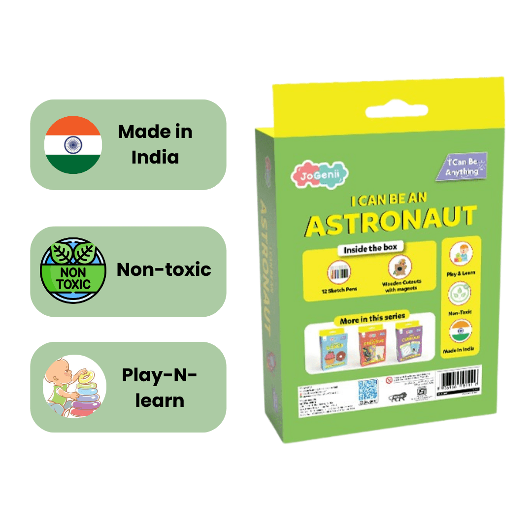 JoGenii I Can Be An Astronaut - JoGenii's Mini DIY Kit| Return Gift, (Pack of 10) - JKCC17