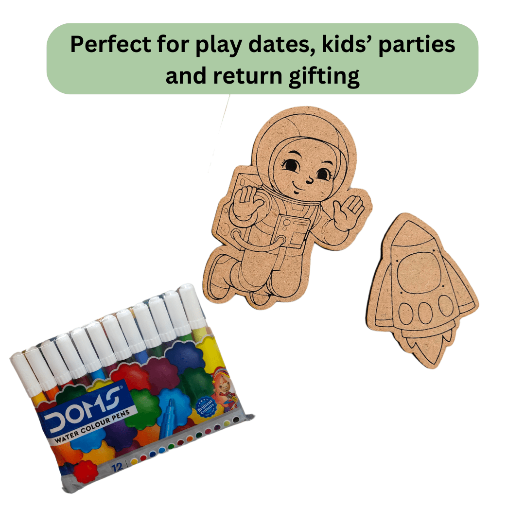 JoGenii I Can Be An Astronaut - JoGenii's Mini DIY Kit| Return Gift, (Pack of 10) - JKCC17