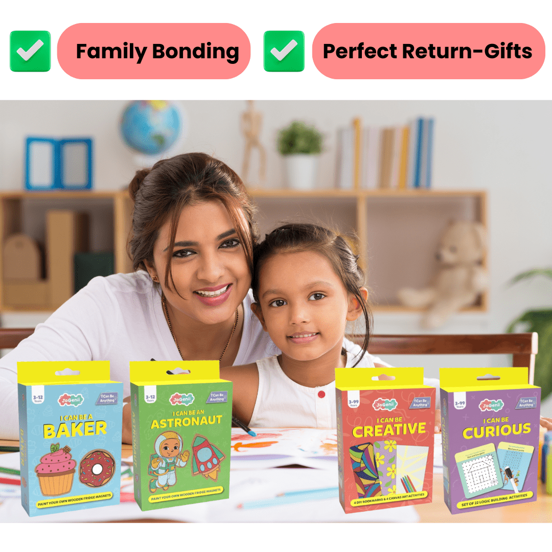 JoGenii I Can Be Creative - JoGenii's Mini DIY Kit| Return Gift, Travel Friendly (Pack of 10) - JKCC18