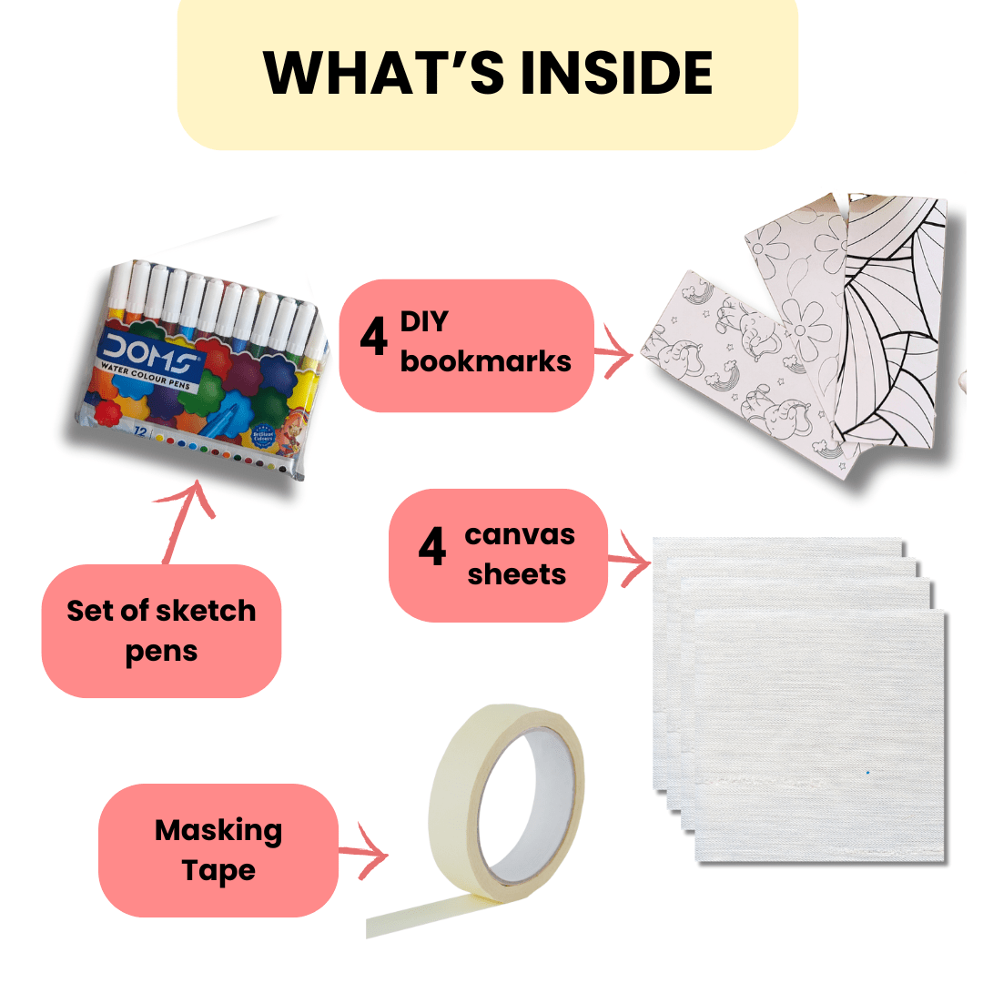 JoGenii I Can Be Creative - JoGenii's Mini DIY Kit |Return Gift, Travel Friendly (Pack of 5) - JKC18