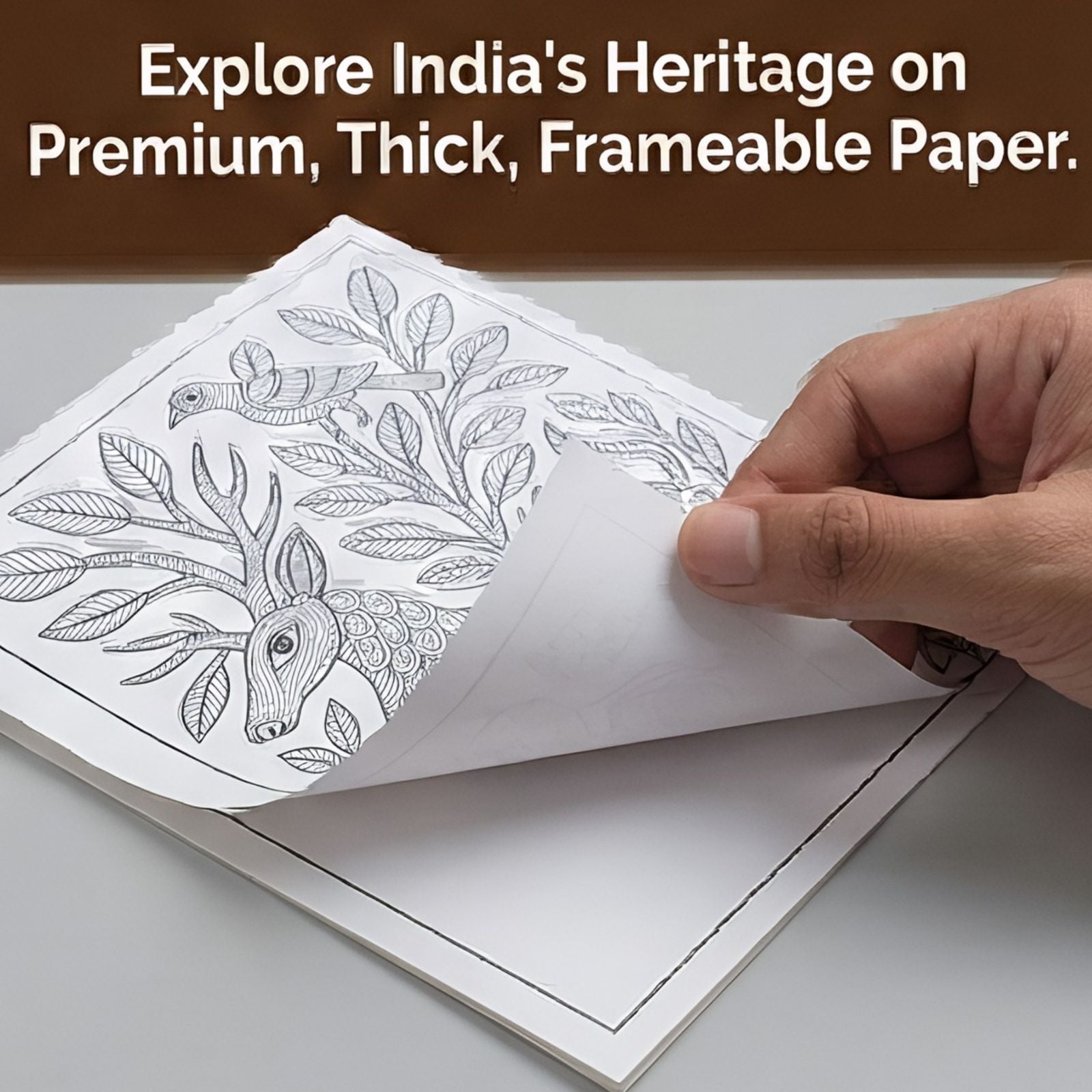 JoGenii Indian Art Forms Poster Coloring Kit - Art & Craft