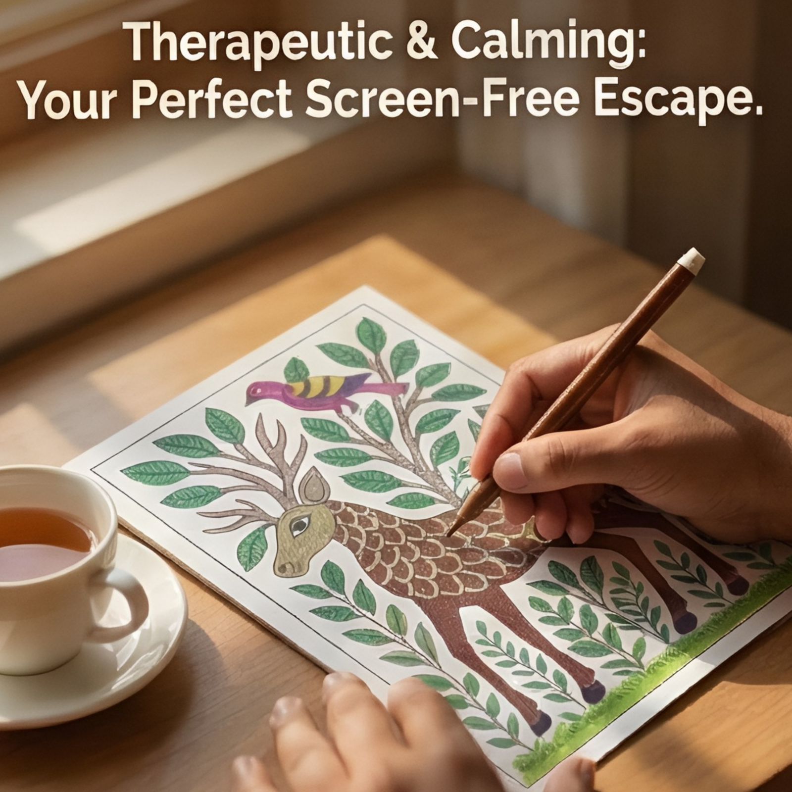 JoGenii Indian Art Forms Poster Coloring Kit - Art & Craft