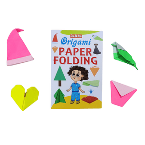 JoGenii Origami Kit - 100 sheets + Instruction booklet + Marker | Travel friendly - JK007