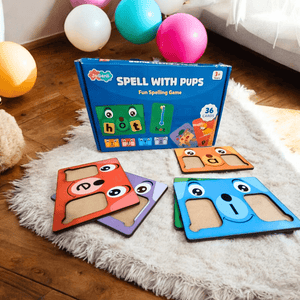 JoGenii Spell with Pups - Fun way to learn 3 letter CVC words Phonics - JK002