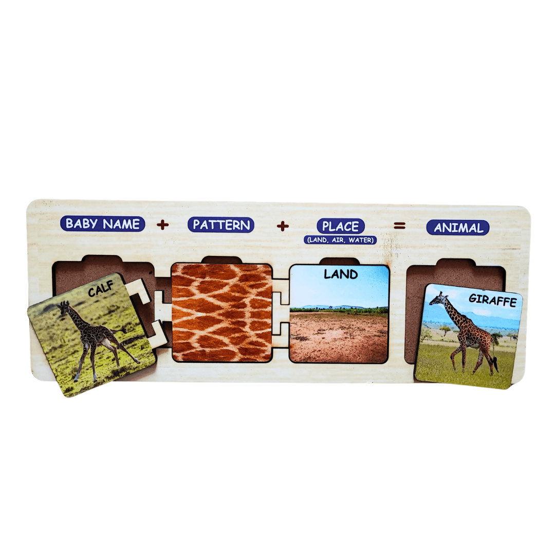 JoGenii Wooden Animal World Self Correcting Activity Game (30 pcs) - JK005